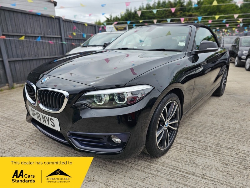BMW 2 Series 1.5 218I Sport Convertible DF18NYS Black #2