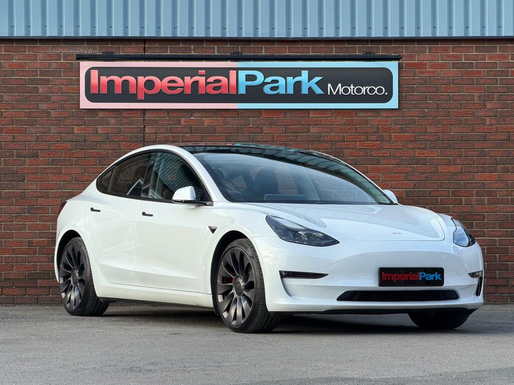 Tesla Model 3 Dual Motor Performance 4Wde Performanc White #2