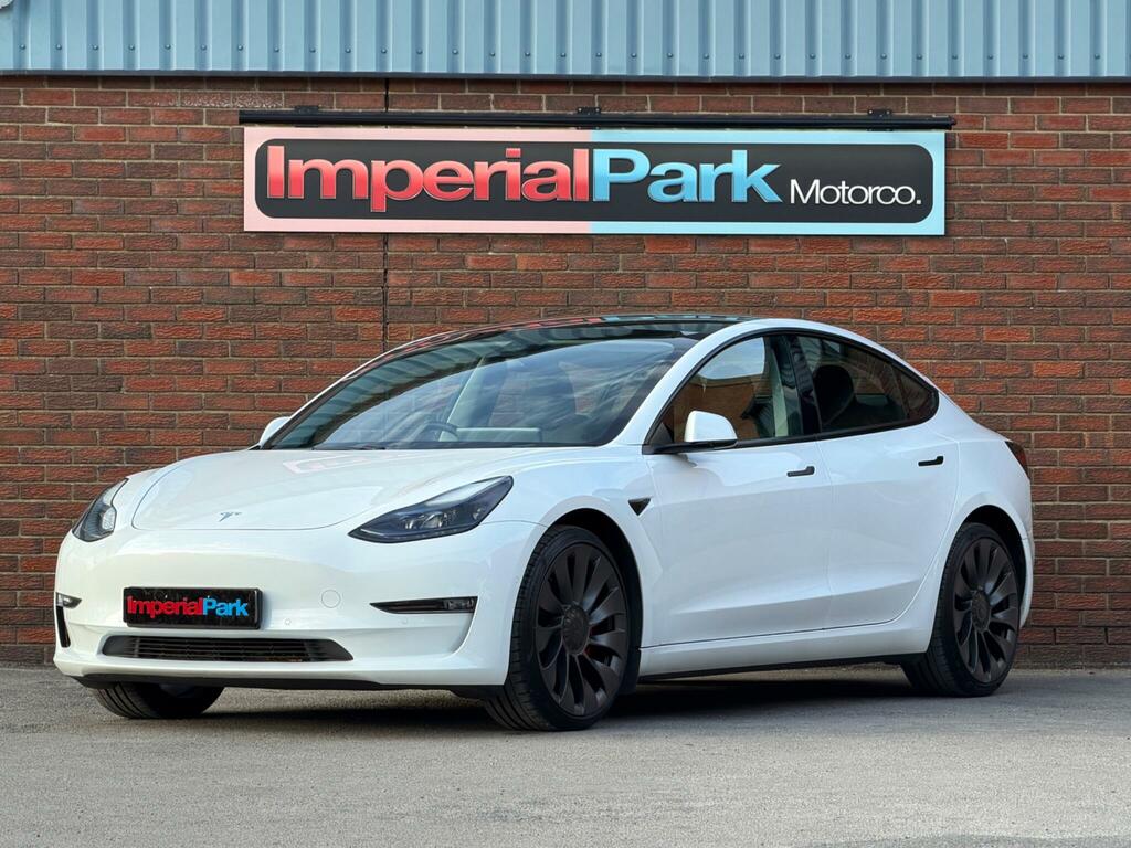 Tesla Model 3 Dual Motor Performance 4Wde Performanc White #5