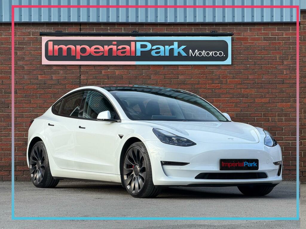 Tesla Model 3 Dual Motor Performance 4Wde Performanc White