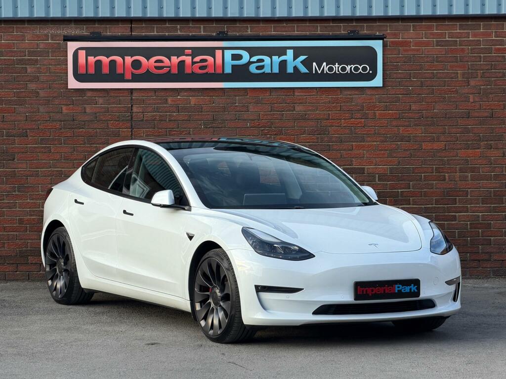 Tesla Model 3 Dual Motor Performance 4Wde Performanc White #3