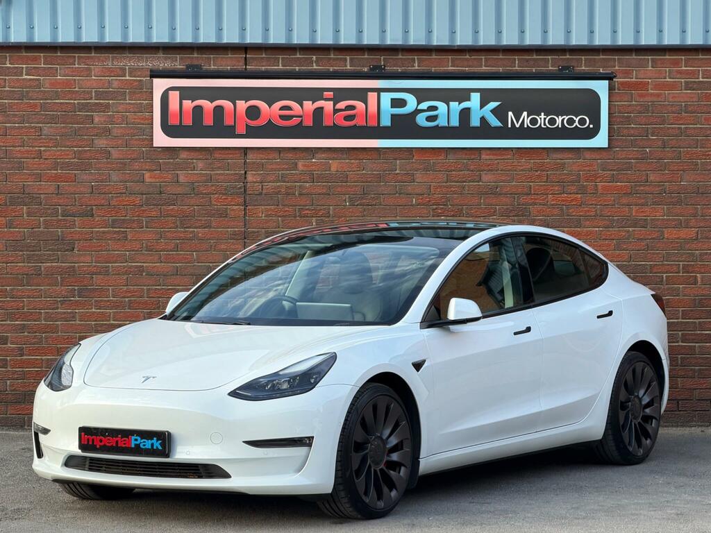 Tesla Model 3 Dual Motor Performance 4Wde Performanc White #6