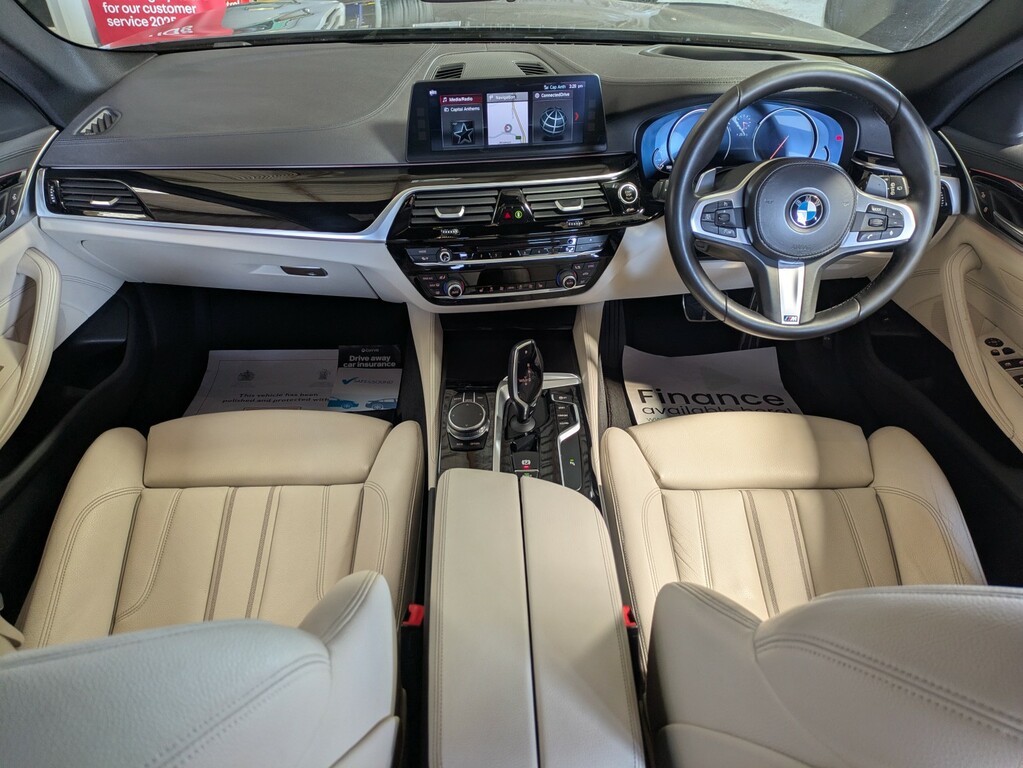 BMW 5 Series 520D M Sport Touring 10570 Of Factory O AK17YMY Blue #6