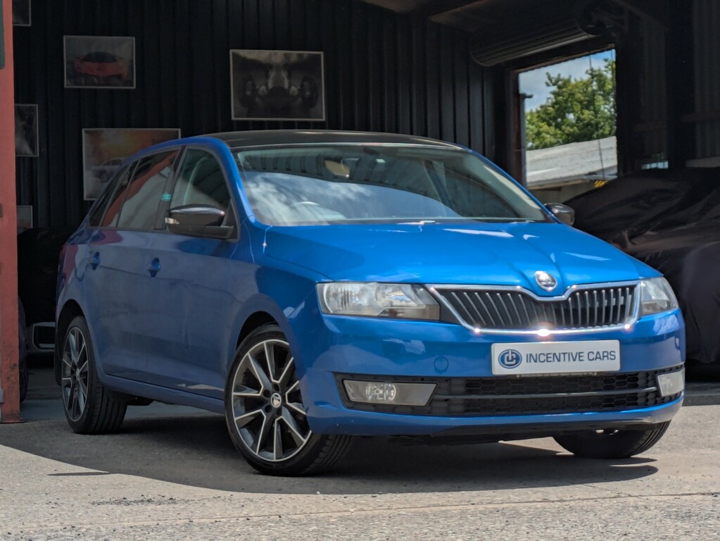 Skoda Rapid Spaceback 1.4 Tdi Se Sport 2 Owners. Pan Roof. He Blue