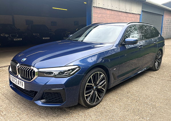 BMW 5 Series Mht Xdrive M Sport Touring Blue #6