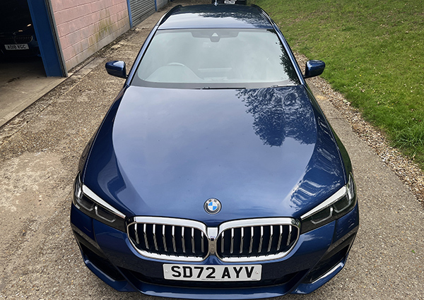 BMW 5 Series Mht Xdrive M Sport Touring Blue #4