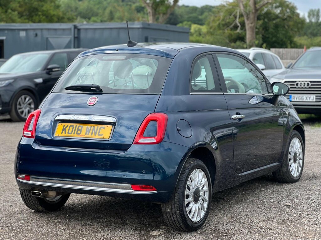 Fiat 500 1.2 Lounge Euro 6 Ss KO18WNC Blue #6