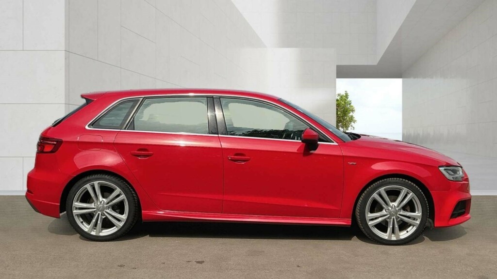 Audi A3 Sportback S Line Tdi Red #5