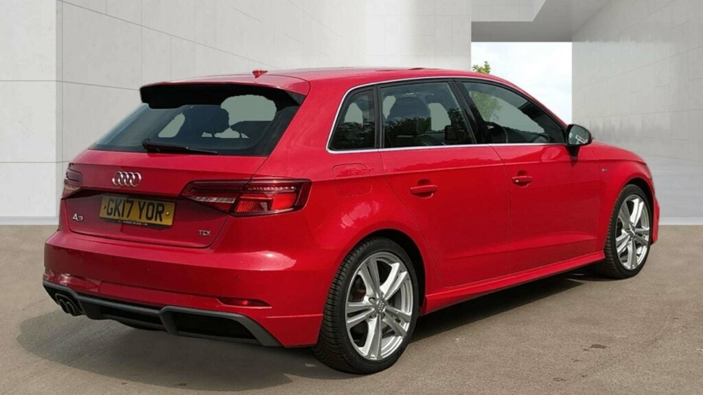 Audi A3 Sportback S Line Tdi Red #3