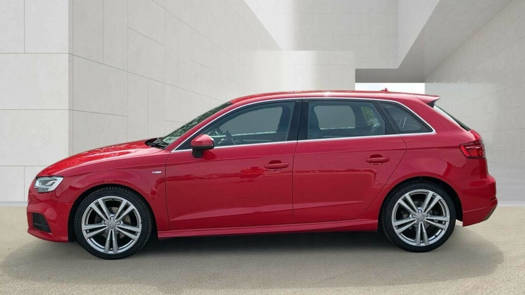 Audi A3 Sportback S Line Tdi Red #6