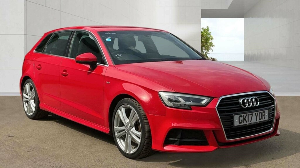 Audi A3 Sportback S Line Tdi Red