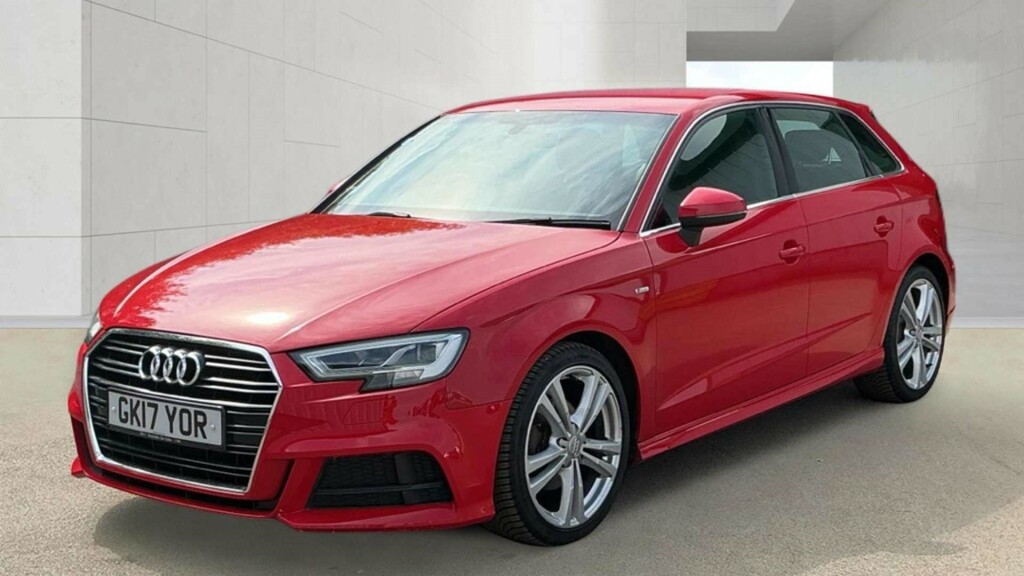 Audi A3 Sportback S Line Tdi Red #4