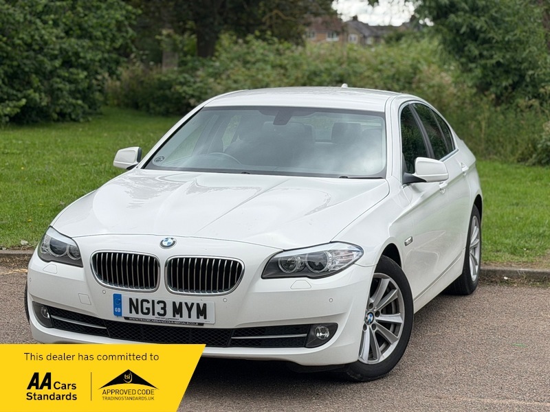 BMW 5 Series 2.0 520D Se Saloon White #6