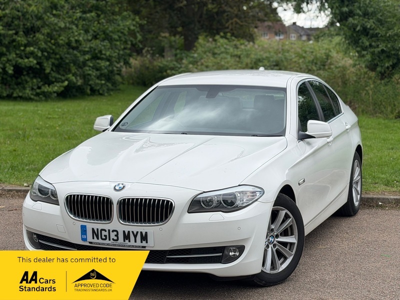 BMW 5 Series 2.0 520D Se Saloon White #3