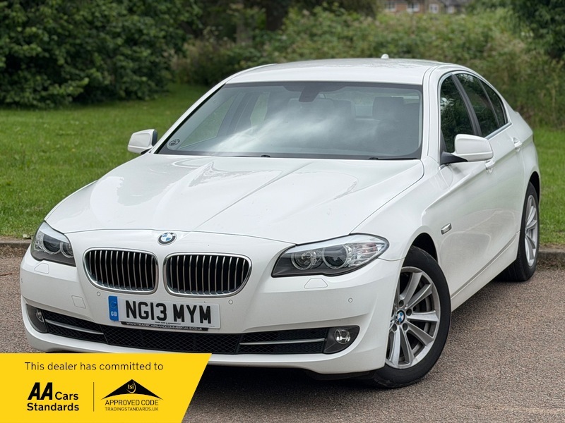 BMW 5 Series 2.0 520D Se Saloon White #2