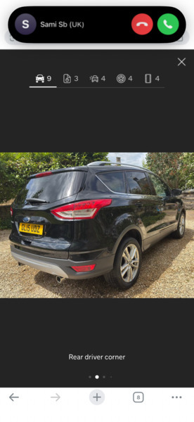 Ford Kuga 2.0 Tdci Titanium X GL15UDZ Black #3