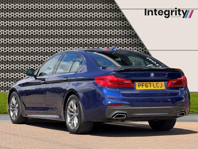 BMW 5 Series 2018 2.0 520D M Sport Saloon Euro PF67LCJ Blue #5