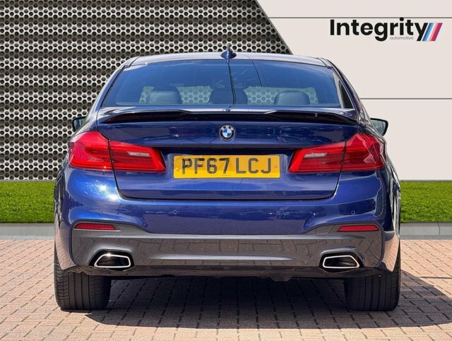 BMW 5 Series 2018 2.0 520D M Sport Saloon Euro PF67LCJ Blue #4