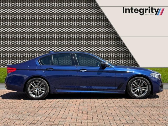 BMW 5 Series 2018 2.0 520D M Sport Saloon Euro PF67LCJ Blue #2
