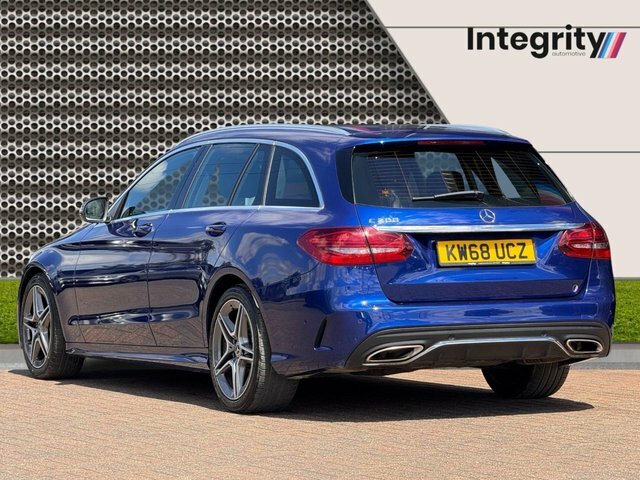 Mercedes-Benz C Class 2019 1.5 C200 Mhev Eq Boost Amg Line Estate Pe KW68UCZ Blue #5