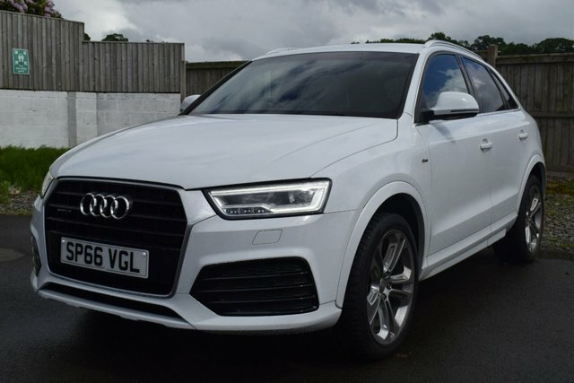 Audi Q3 2.0 Tdi S Line Plus Suv S Tronic Quattr SP66VGL White #3