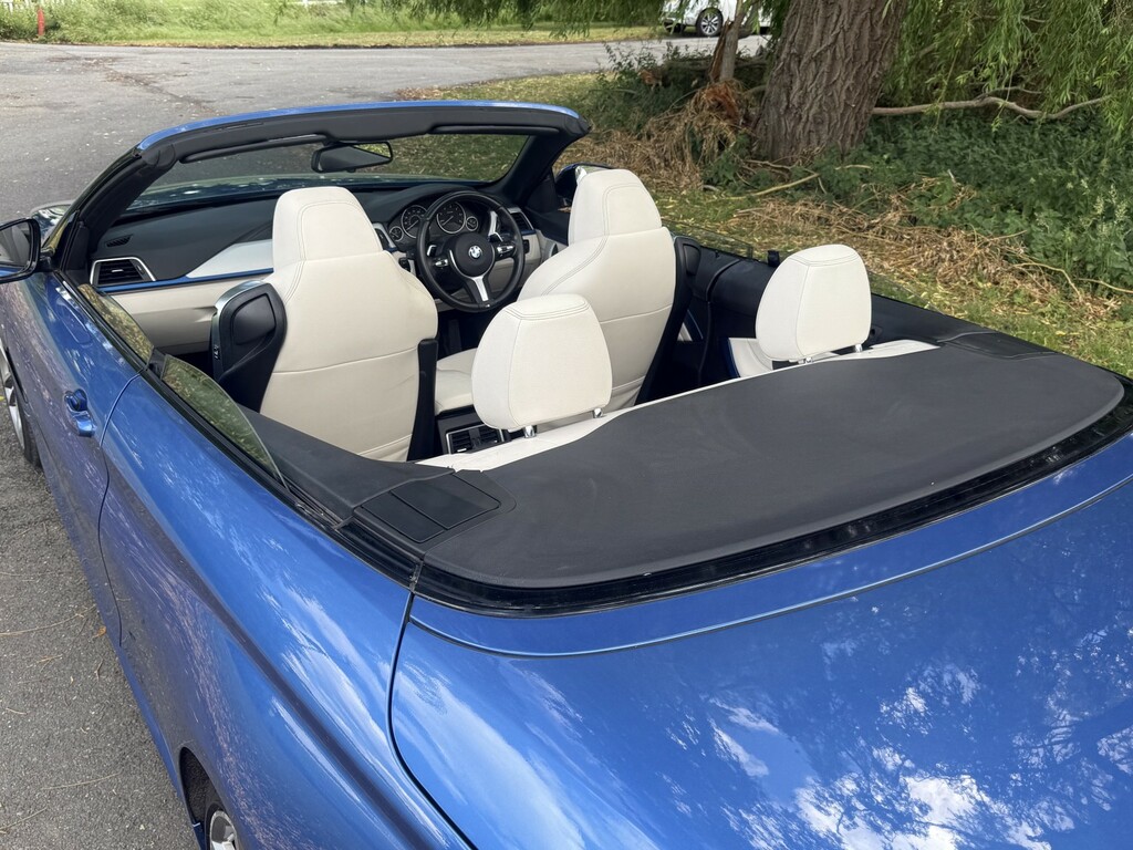 BMW 4 Series 2.0 420D M Sport Convertible VU18EEG Blue #4