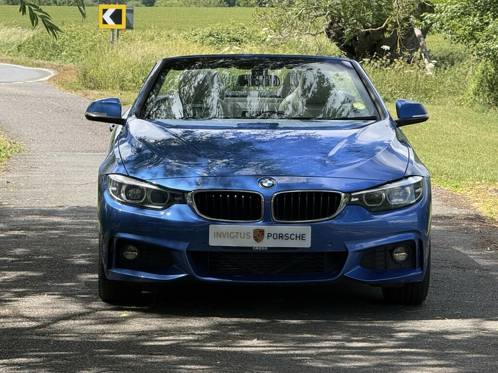 BMW 4 Series 2.0 420D M Sport Convertible VU18EEG Blue #3