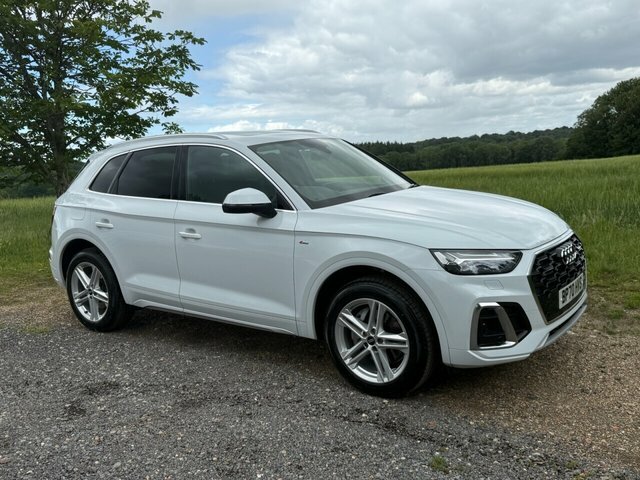Audi Q5 2021 2.0 Tdi 40 S Line Suv S Tronic Qua White #2