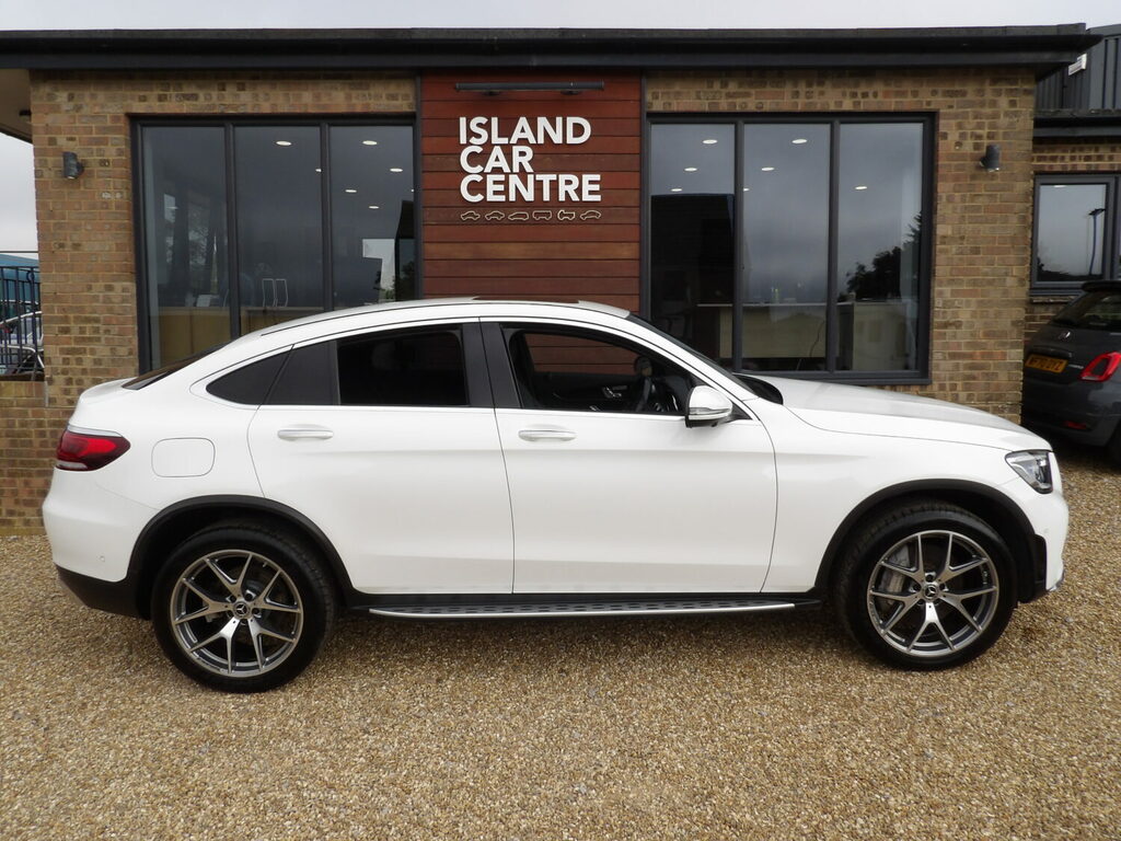 Mercedes-Benz GLC Class 300E Coupe 4Matic Amg Line Prem Plus Plug In Hybri White #2