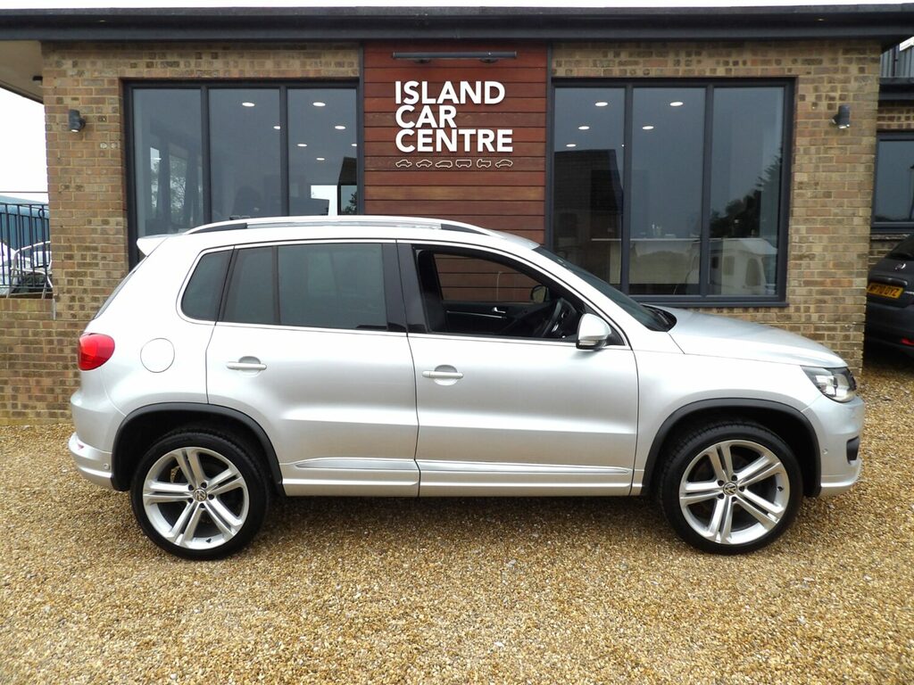 Volkswagen Tiguan Estate 2.0 Tdi Bluemotion Tech R-line D Silver #2