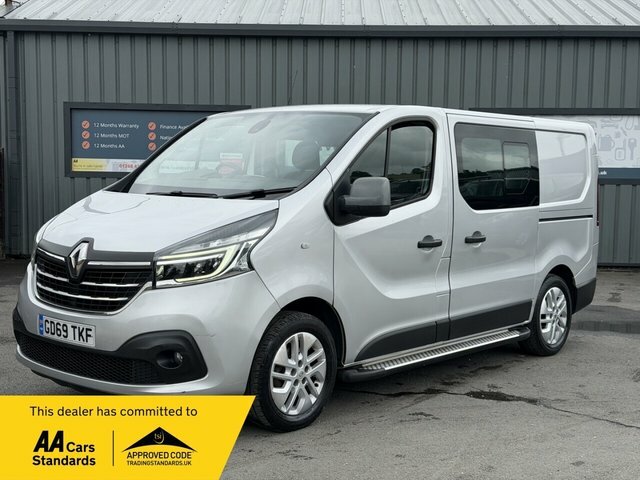Renault Trafic 2.0 Dci Energy 30 Sport Nav Crew Van Double Cab 6D Silver