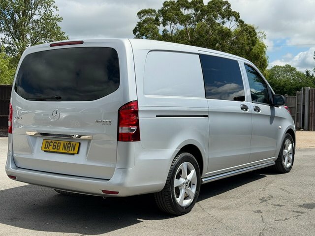 Mercedes-Benz Vito 2.1 119 Cdi Bluetec Sport Crew Van Double Cab DF68NRN Silver #6