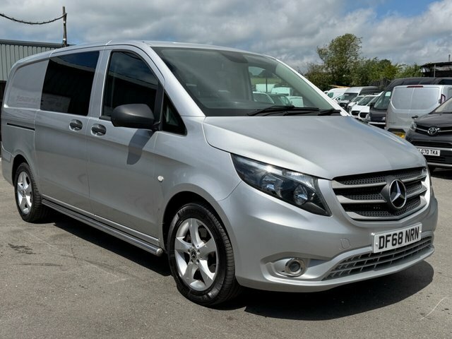Mercedes-Benz Vito 2.1 119 Cdi Bluetec Sport Crew Van Double Cab DF68NRN Silver #4