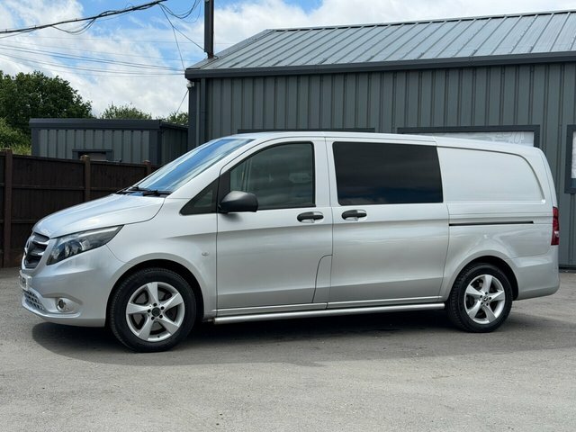 Mercedes-Benz Vito 2.1 119 Cdi Bluetec Sport Crew Van Double Cab DF68NRN Silver #2