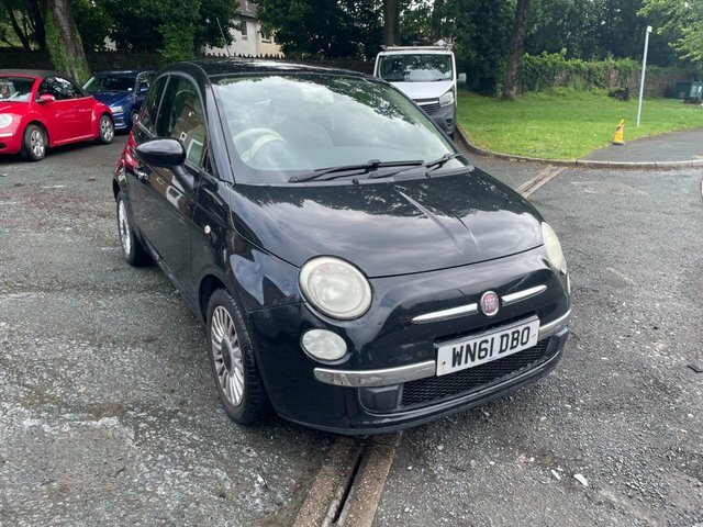 Fiat 500 1.2 Lounge Hatchback Euro 5 S S WN61DBO Black #3