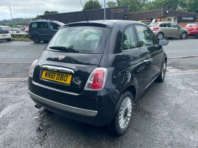 Fiat 500 1.2 Lounge Hatchback Euro 5 S S WN61DBO Black #5