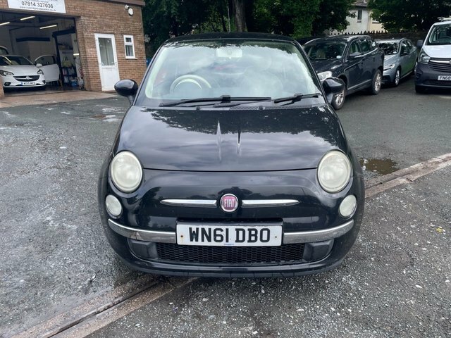 Fiat 500 1.2 Lounge Hatchback Euro 5 S S WN61DBO Black #2