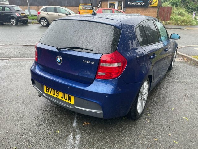 BMW 1 Series 2.0 118D M Sport Hatchback Euro BV09JUW Blue #5
