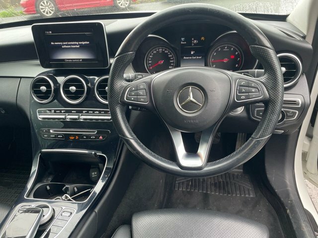 Mercedes-Benz C Class C220 D Amg Line Premium White #13