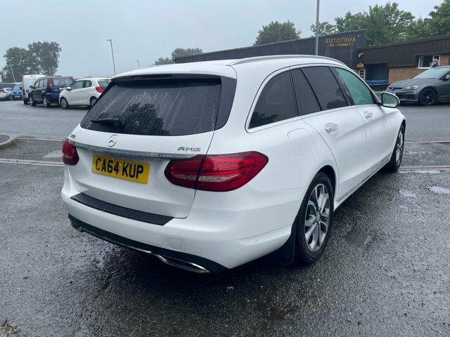 Mercedes-Benz C Class C220 D Amg Line Premium White #7