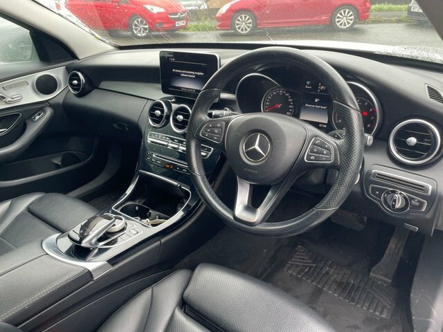 Mercedes-Benz C Class C220 D Amg Line Premium White #12