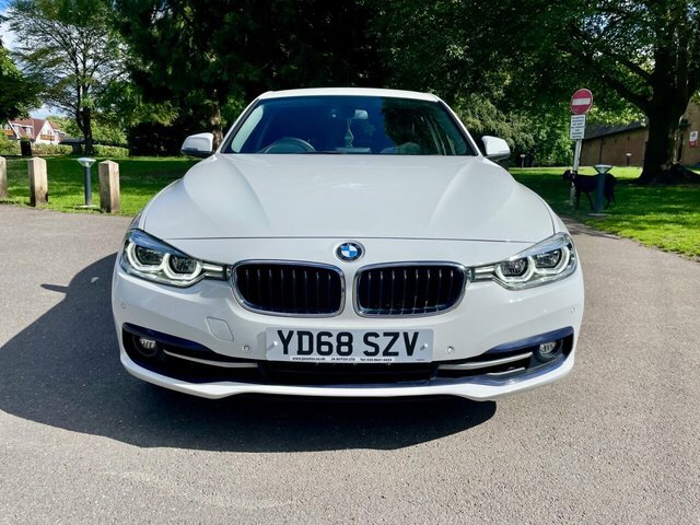 BMW 3 Series Saloon YD68SZV White #2