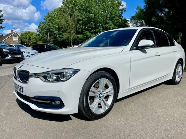 BMW 3 Series Saloon YD68SZV White #3