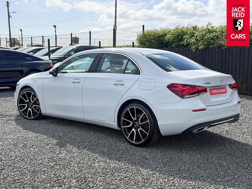 Mercedes-Benz A Class Saloon WN69BLK White #2
