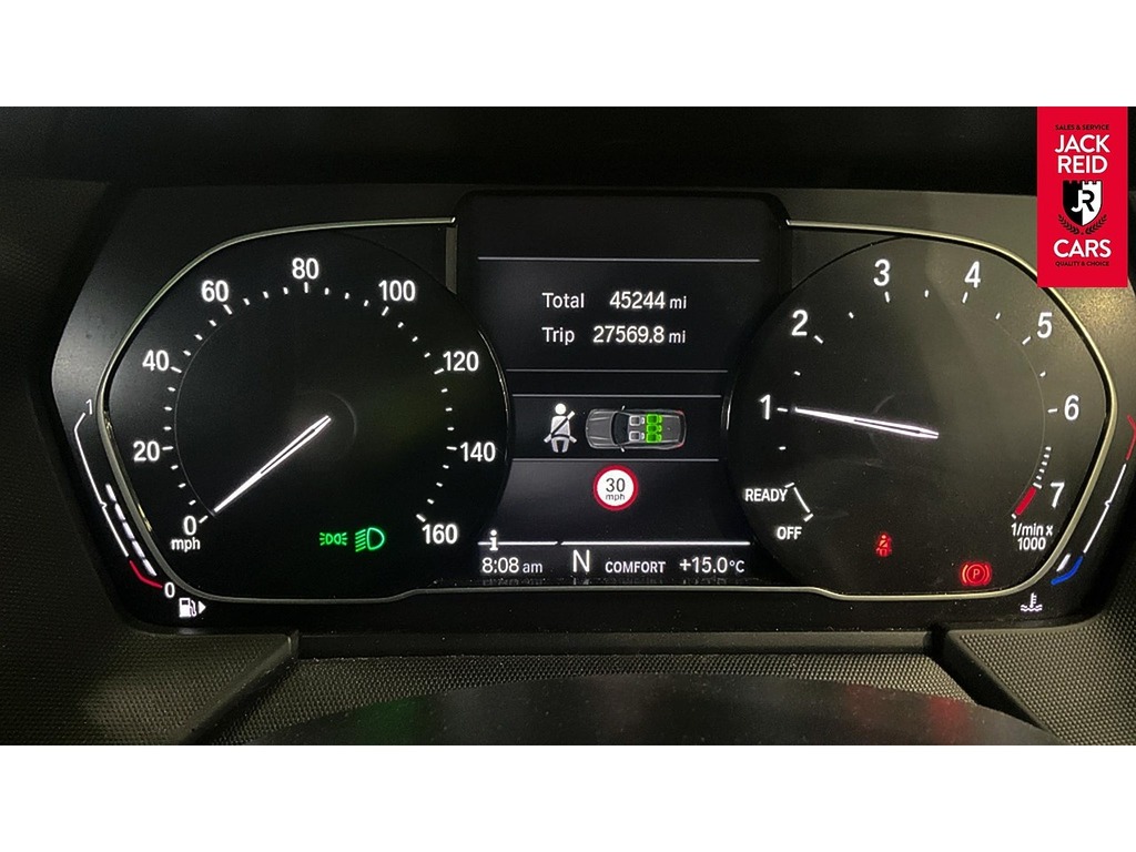 BMW 1 Series Hatchback YJ69SMK Grey #3