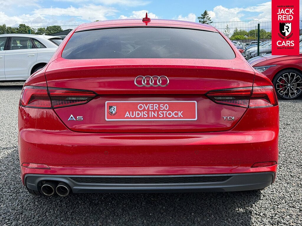 Audi A5 Hatchback Red #4