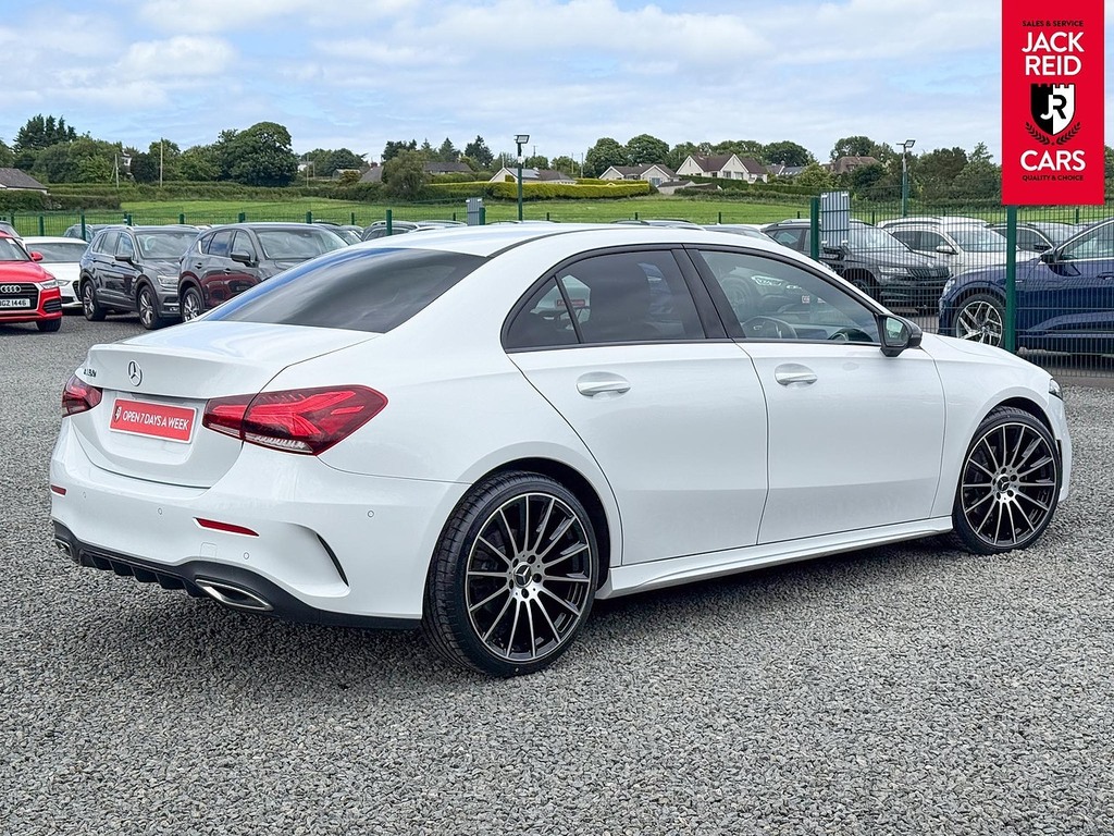 Mercedes-Benz A Class Saloon RF22RVJ White #4
