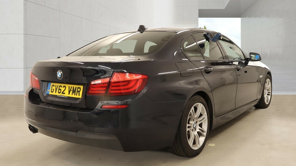 BMW 5 Series Saloon 2.0 520D M Sport Saloon 2012 GV62VMR Black #4