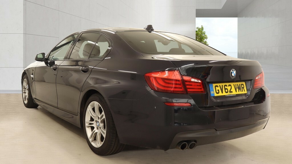 BMW 5 Series Saloon 2.0 520D M Sport Saloon 2012 GV62VMR Black #3