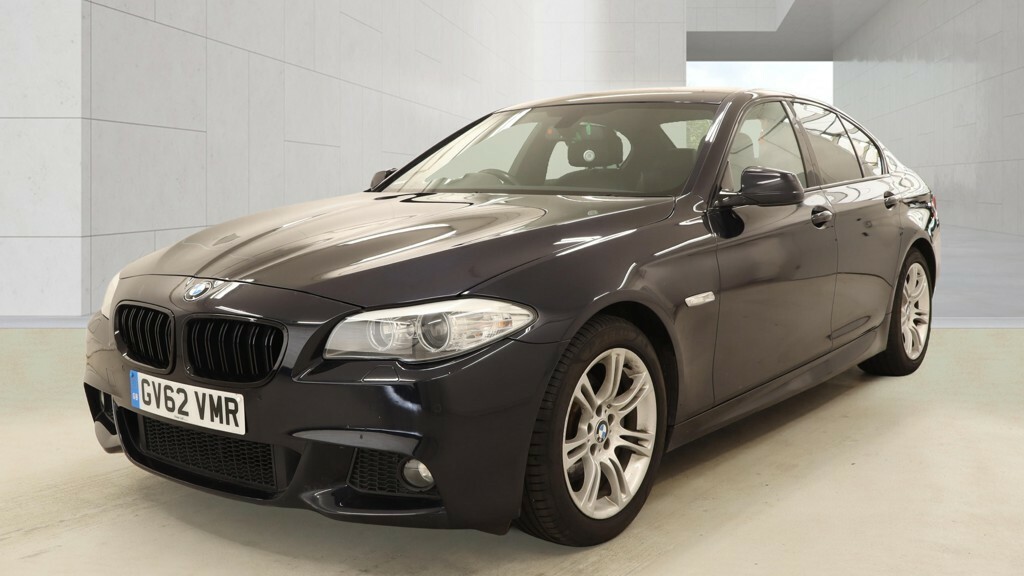 BMW 5 Series Saloon 2.0 520D M Sport Saloon 2012 GV62VMR Black #2